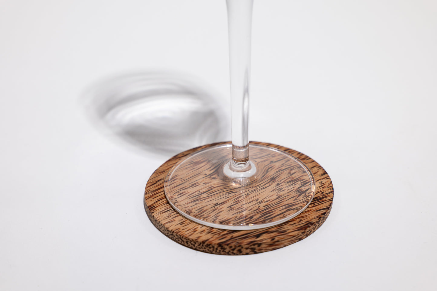 DESSOUS De VERRE // COASTER en BOIS DE COCO X 4